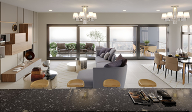 Contemporary Fully Furnished 2 Bedroom Apartments in Riverside.