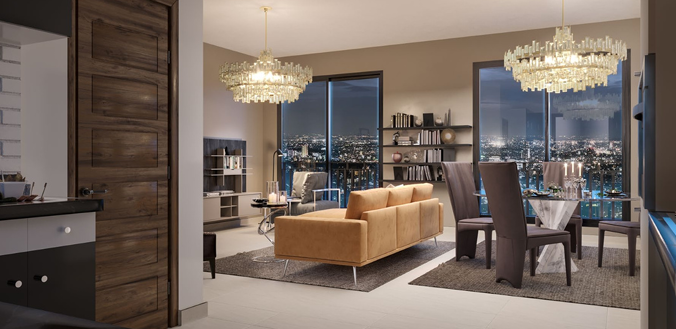 Contemporary Fully Furnished 2 Bedroom Apartments in Riverside.