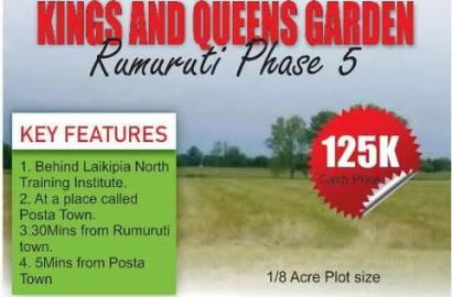 50 by 100 lands for sale in Rumuruti, Laikipia county.
