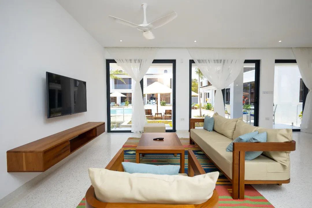 Discover over 30  stunning options  holiday villas available for August Gate aways. in Diani.